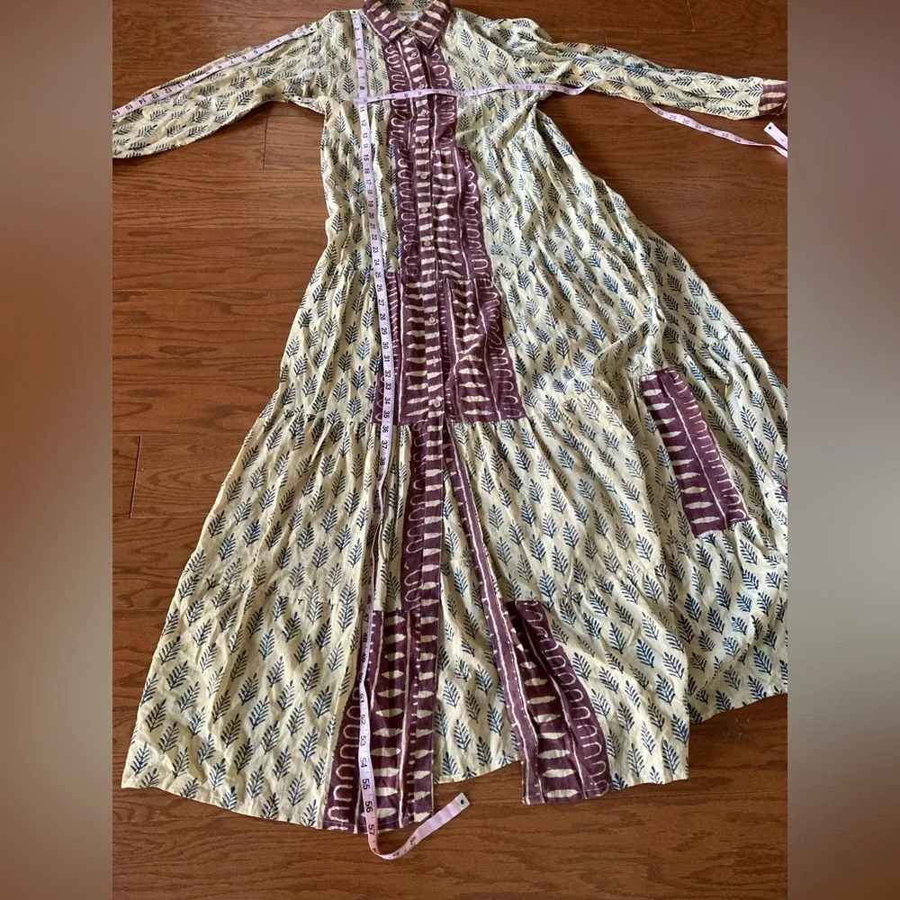 Tortuga Handmade Dress Size Small/Medium Cottagecore Peasant Pirates